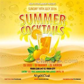 夏季宣传海报设计矢量